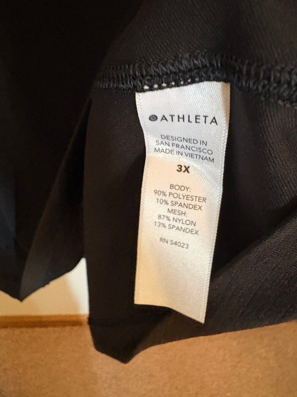 Athleta 3X Black Performance Top Quarter Zip Athletic Workout Plus Size - Picture 5 of 6
